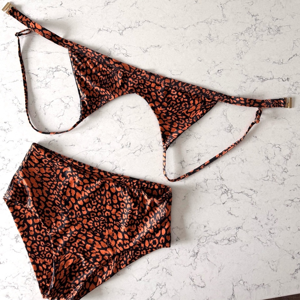 KULANI KINI RAVEN CHEETAH PRINT BIKINI